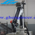 small size Electric hydraulic telescopic articulated boom provision marine folding lifting crane for sale